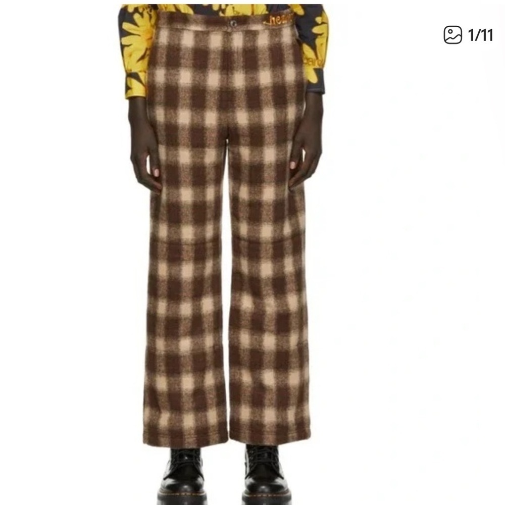 Marc Jacobs Heaven SSENSE Insulated Plaid Trousers Size Small NWT